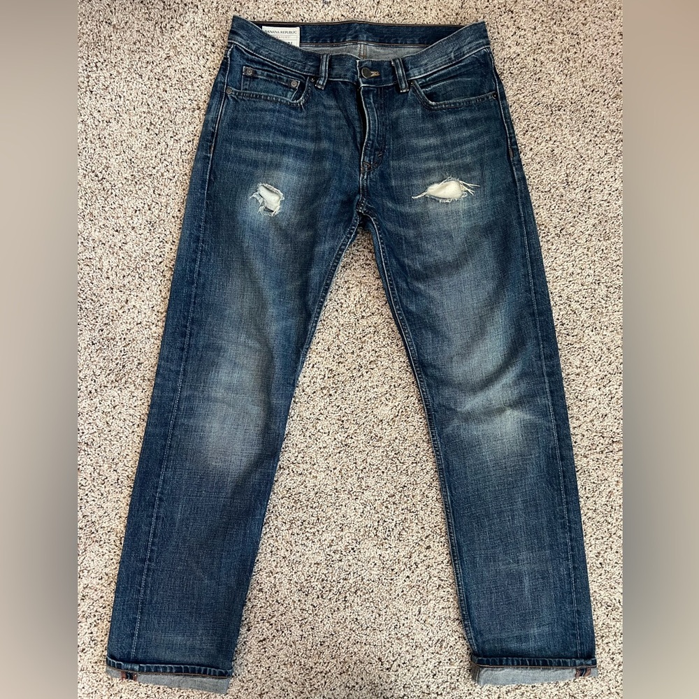 Banana Republic White Cone Denim